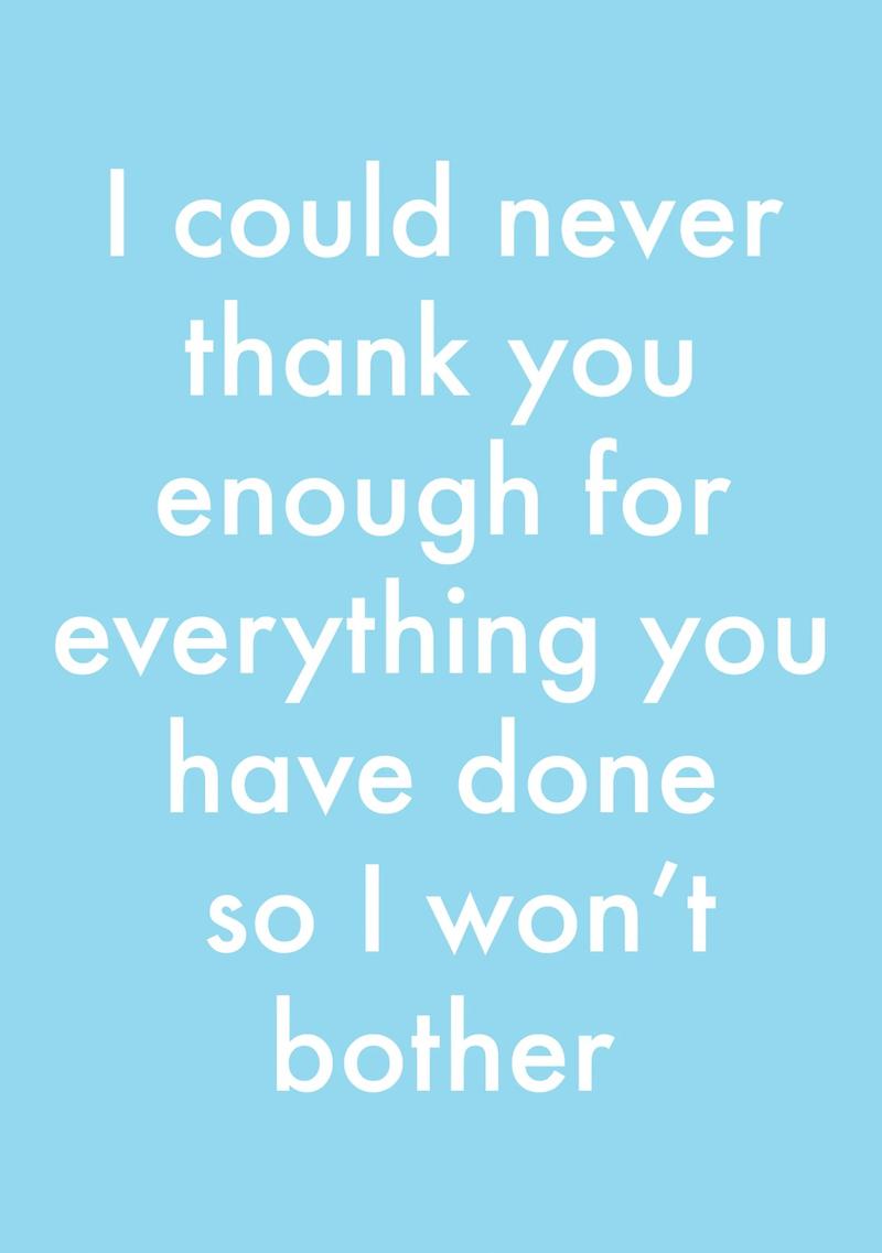 Never Thank You Enough Card | Escargot