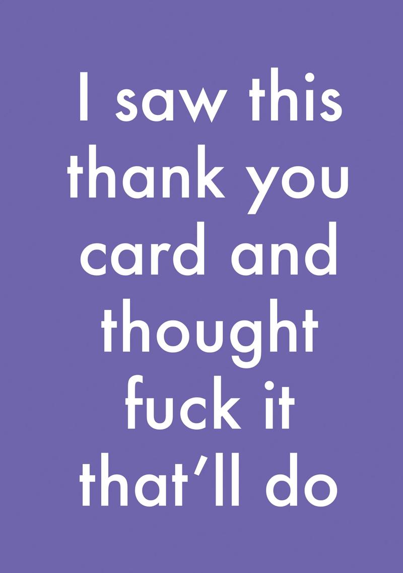 That’ll Do Thank You Card | Escargot