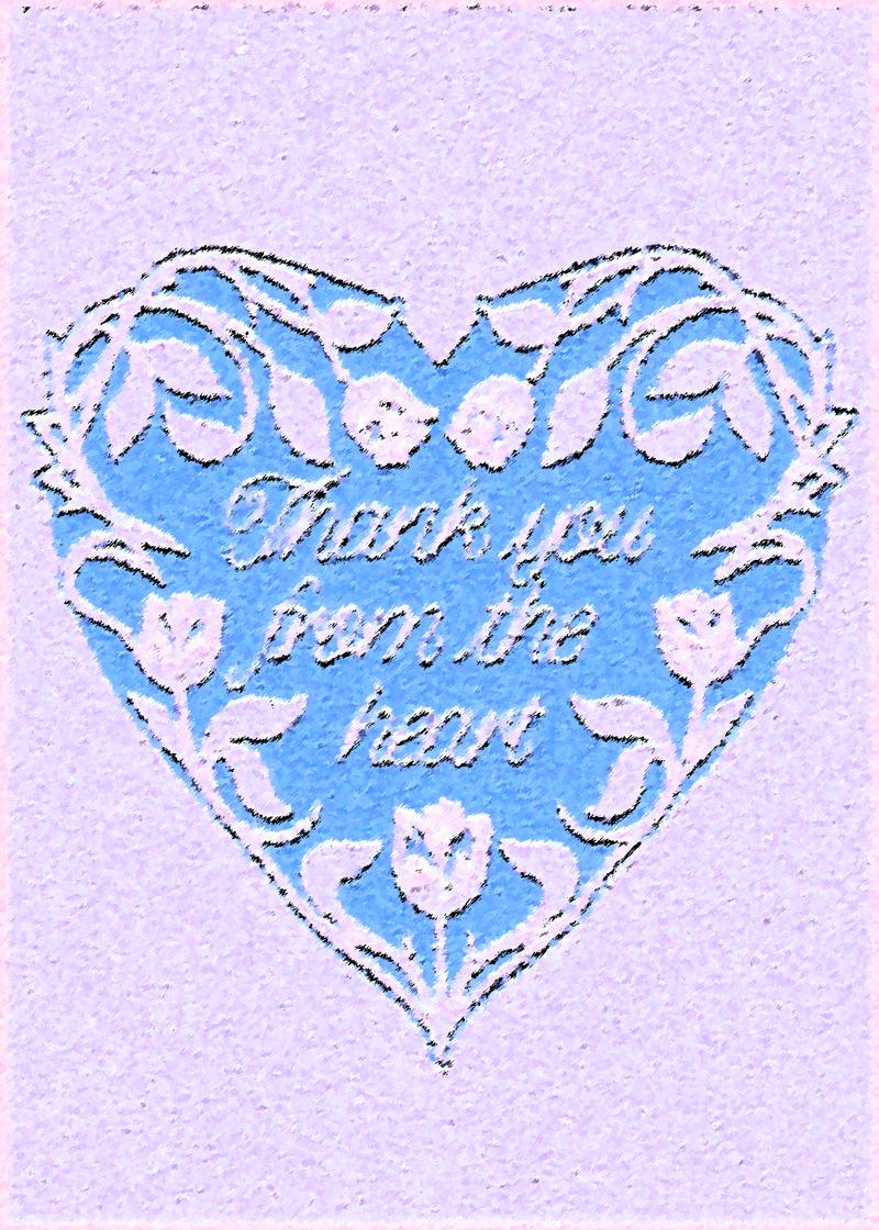 Thank You From the Heart Card
