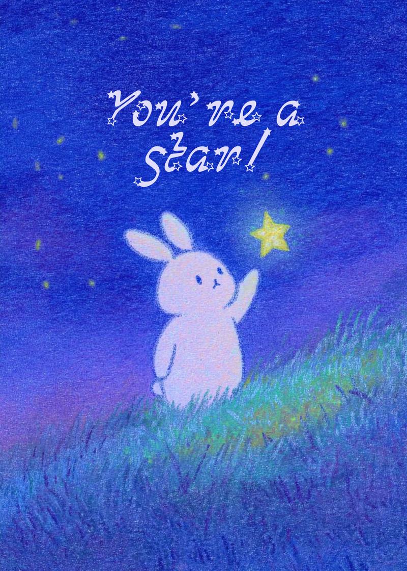 You're a Star! Bunny Card