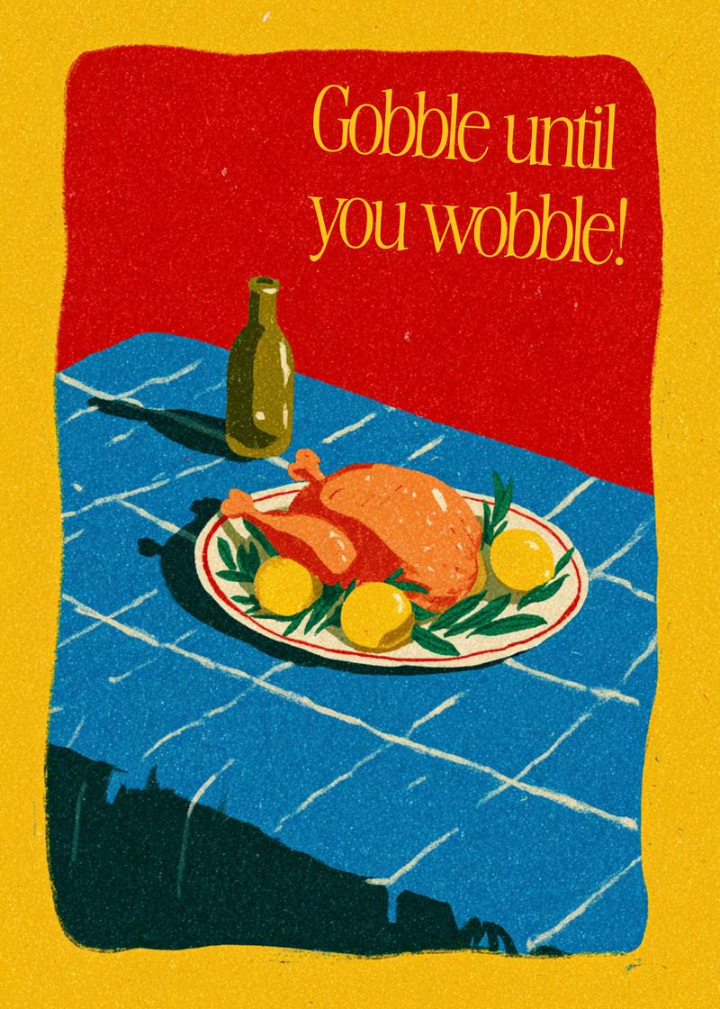 Cute and Grateful Harvest Card