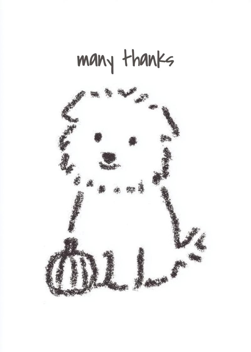 Cute Puppy Thank You Card