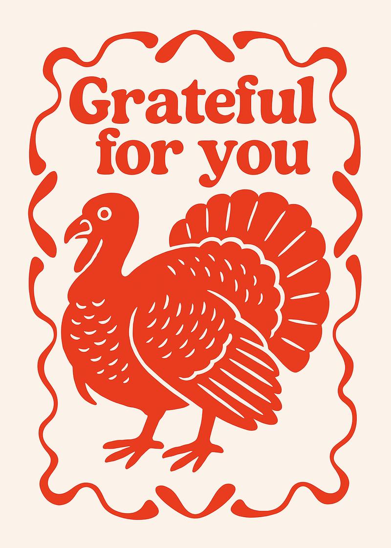 Thankful Turkey Card