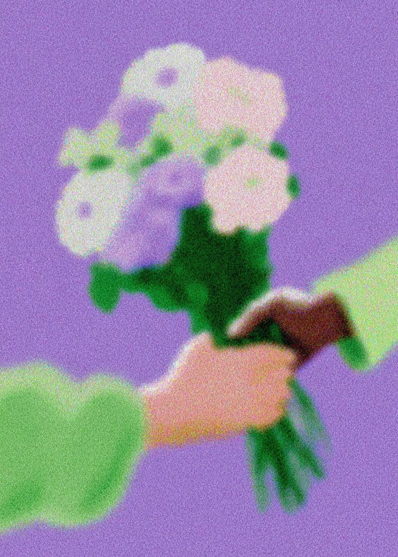 Floral Gesture Greeting Card