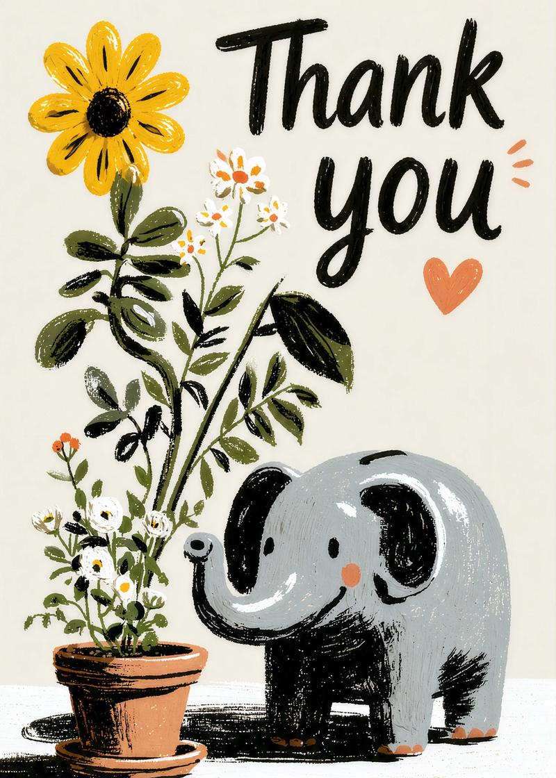 A Little Elephant Thank You