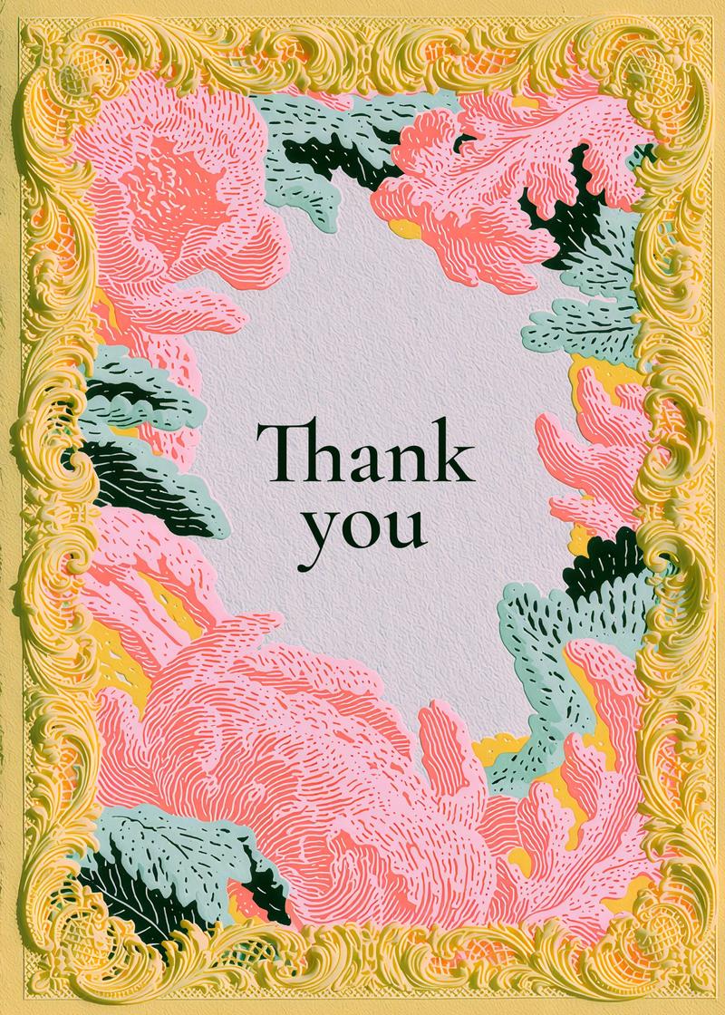 Ornate Frame Thank You